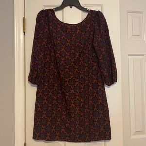 Patterned shift dress